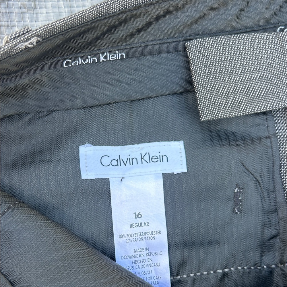 Calvin Klein Kids Formal Gray Pants - Picture 2 of 4
